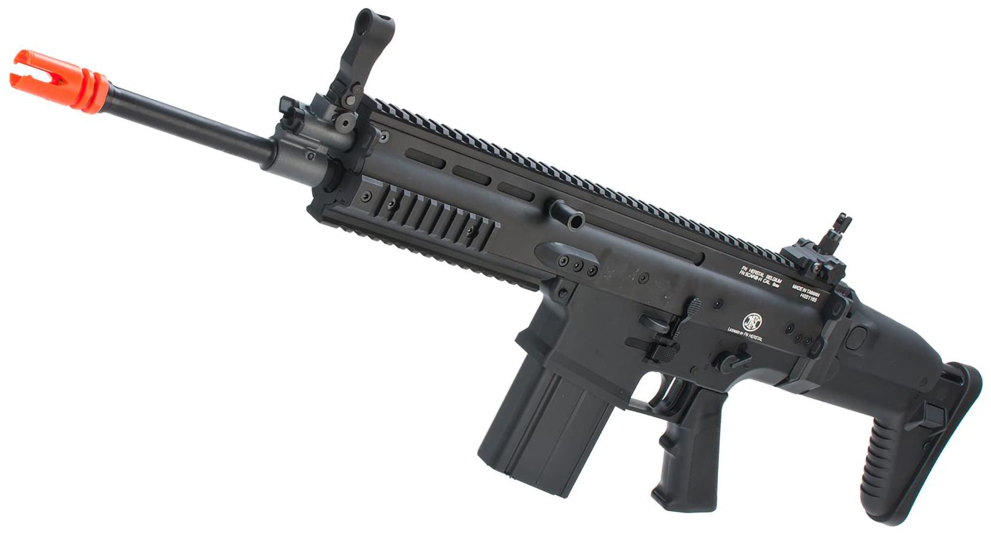 Evike Airsoft - Cybergun FN Herstal Licensed Metal Scar Heavy AEG Airsoft Rifle by VFC (Model: Standard/Black)