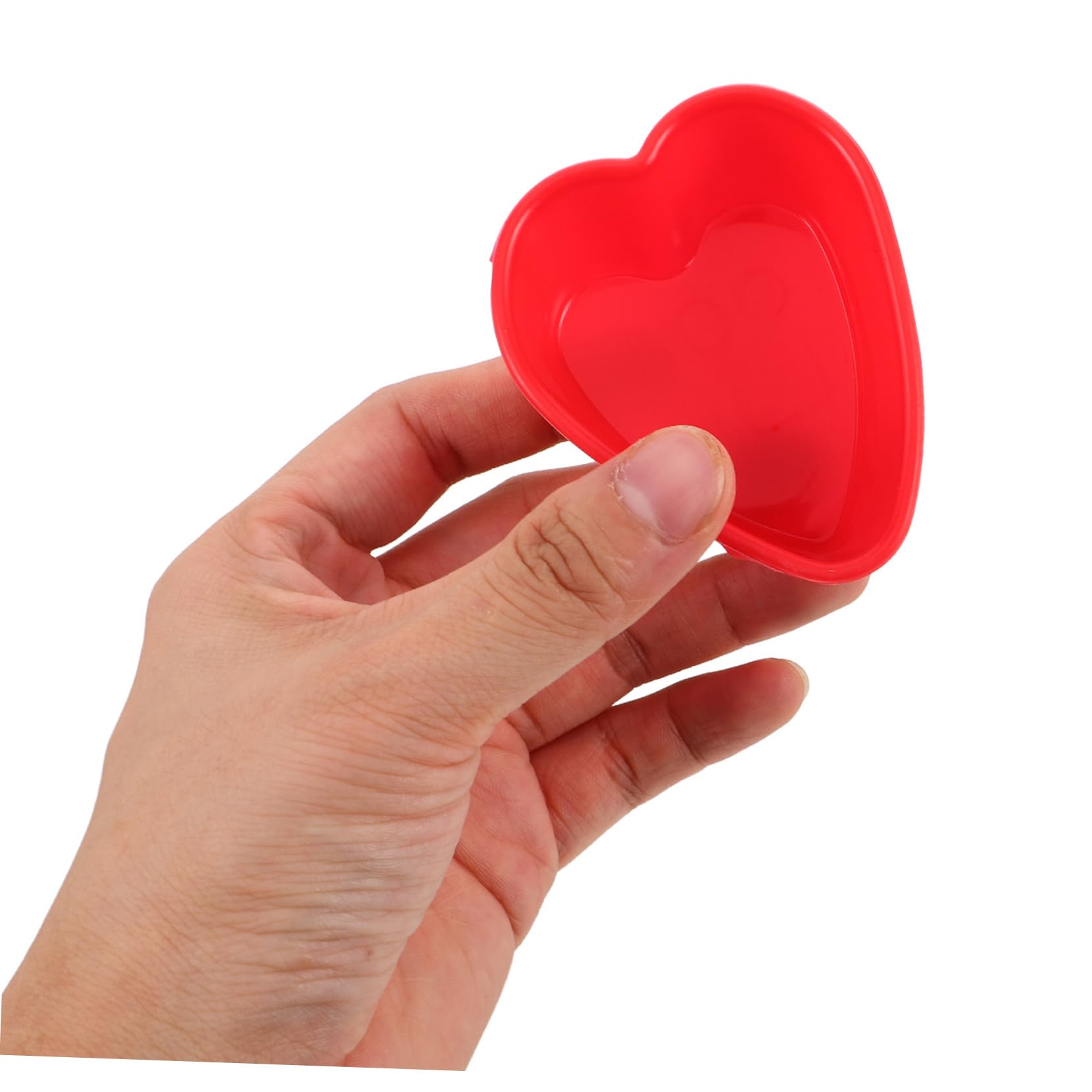 IMIKEYA 50piezas Molde de Silicona Forma de Corazón Pequeño para Hornear Cupcakes y Tartas Antiadherente para Dulces y Pasteles
