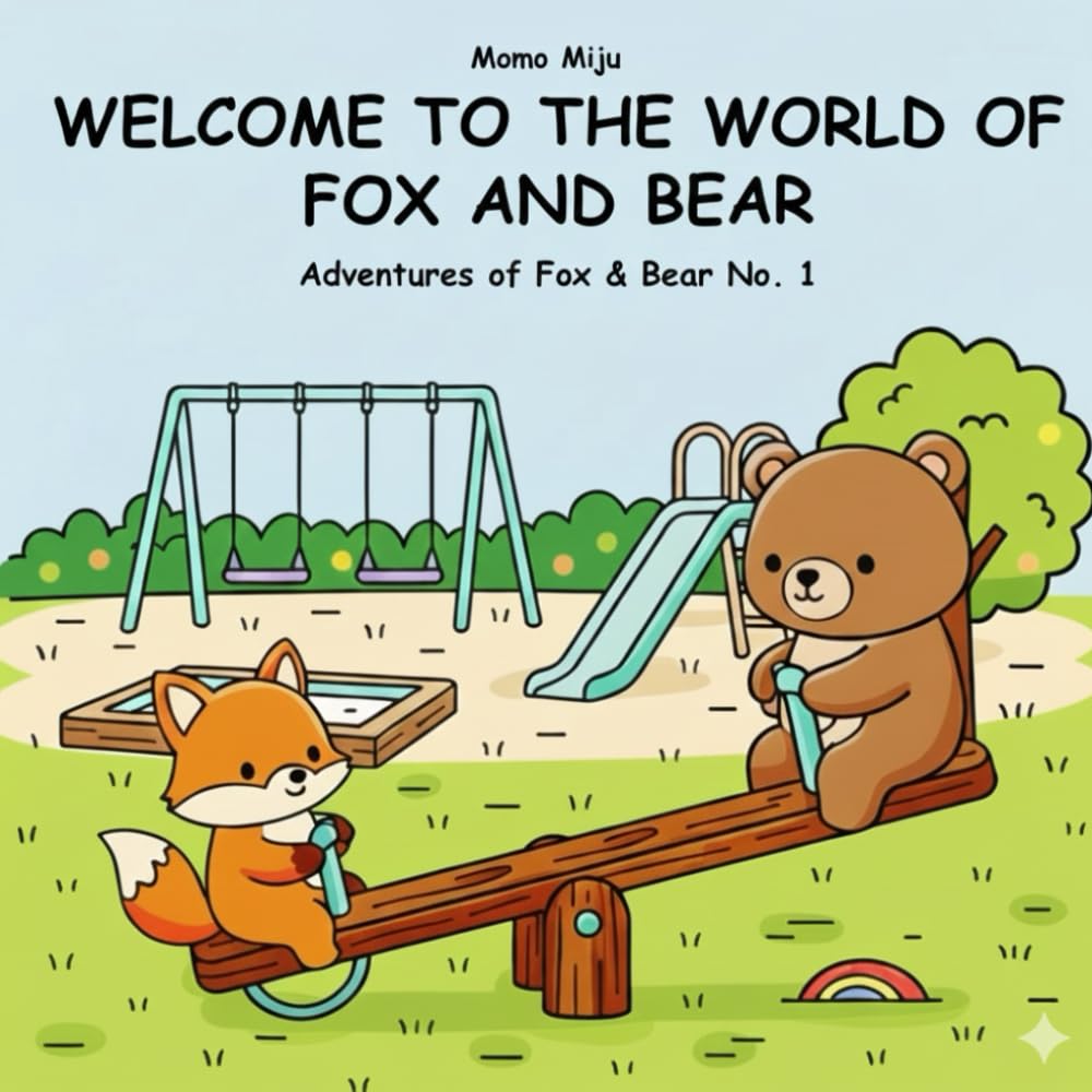 Welcome in the World of Fox and Bear: Coloring Book for Relaxation, to unwind for adults and kids (Adventures of Fox & Bear 1)
