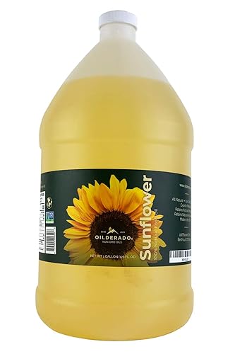 Oilderado Aceite de girasol prensado natural certificado sin OMG aceite de cocina de girasol cocción a alto calor ideal para aderezos adobos y freír