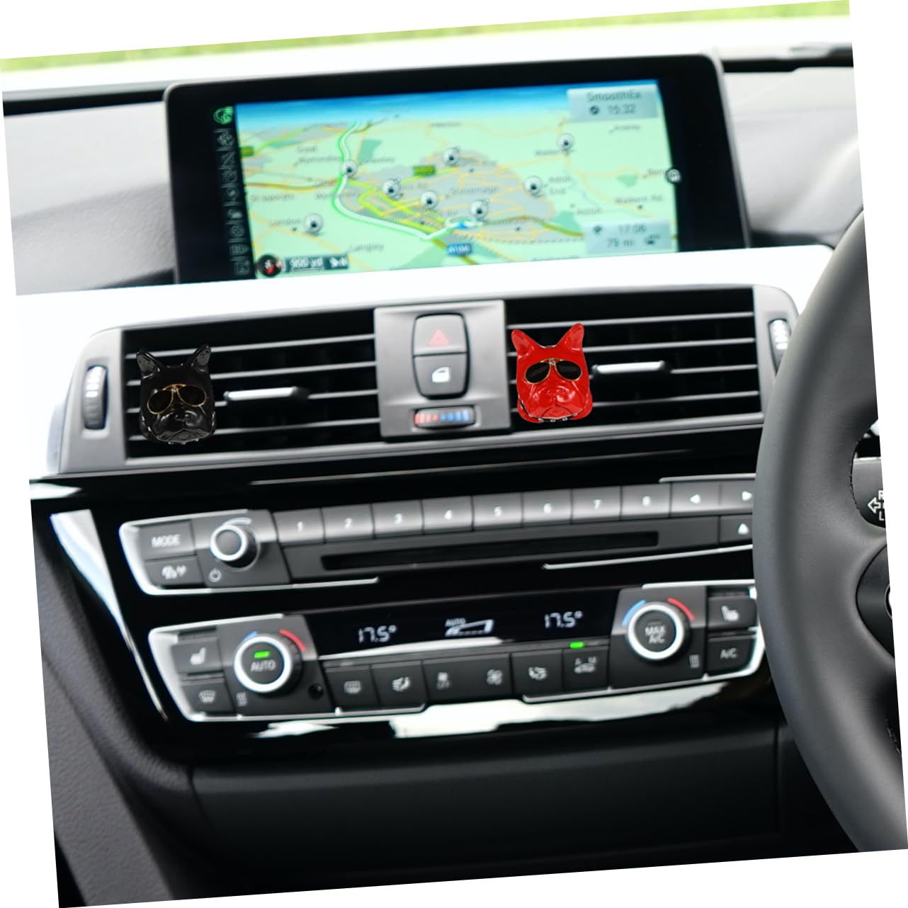 PartyKindom 3pezzi Clip Per Ventilazione Auto Forma Di Testa Di Cane Accessorio Per Auto Decorazione Creativa e Profumata Facile Da Installare Adatto Per Ufficio e Casa Per Occasioni Speciali
