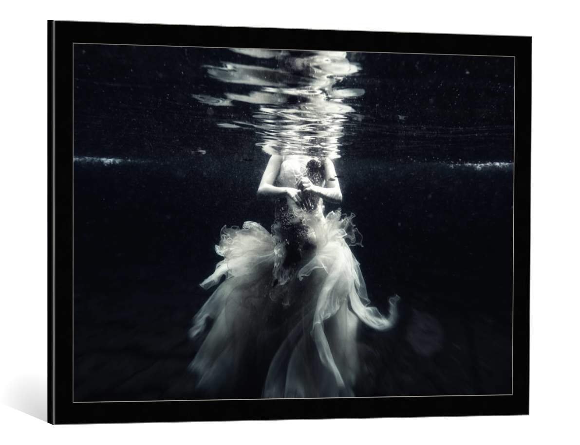 Kunst für Alle Framed Art Print: yusuf afandi hagia - Decorative Fine Art Poster, Picture Frame, 35.4x23.6 inch / 90x60 cm, Black/Edge Grey