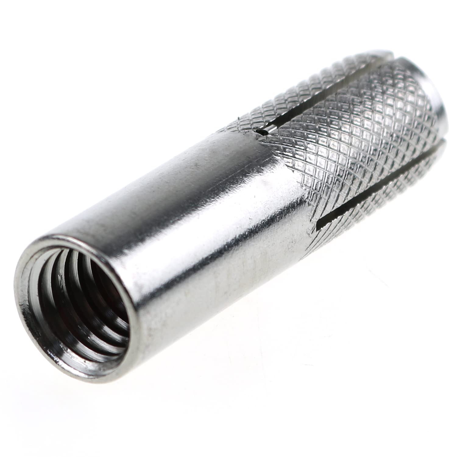 Drop-in Anchor E-outstanding 2PCS 40x12mm 316 Stainless Steel M10 Bolts Silver Tone Knurled Drop in Anchors