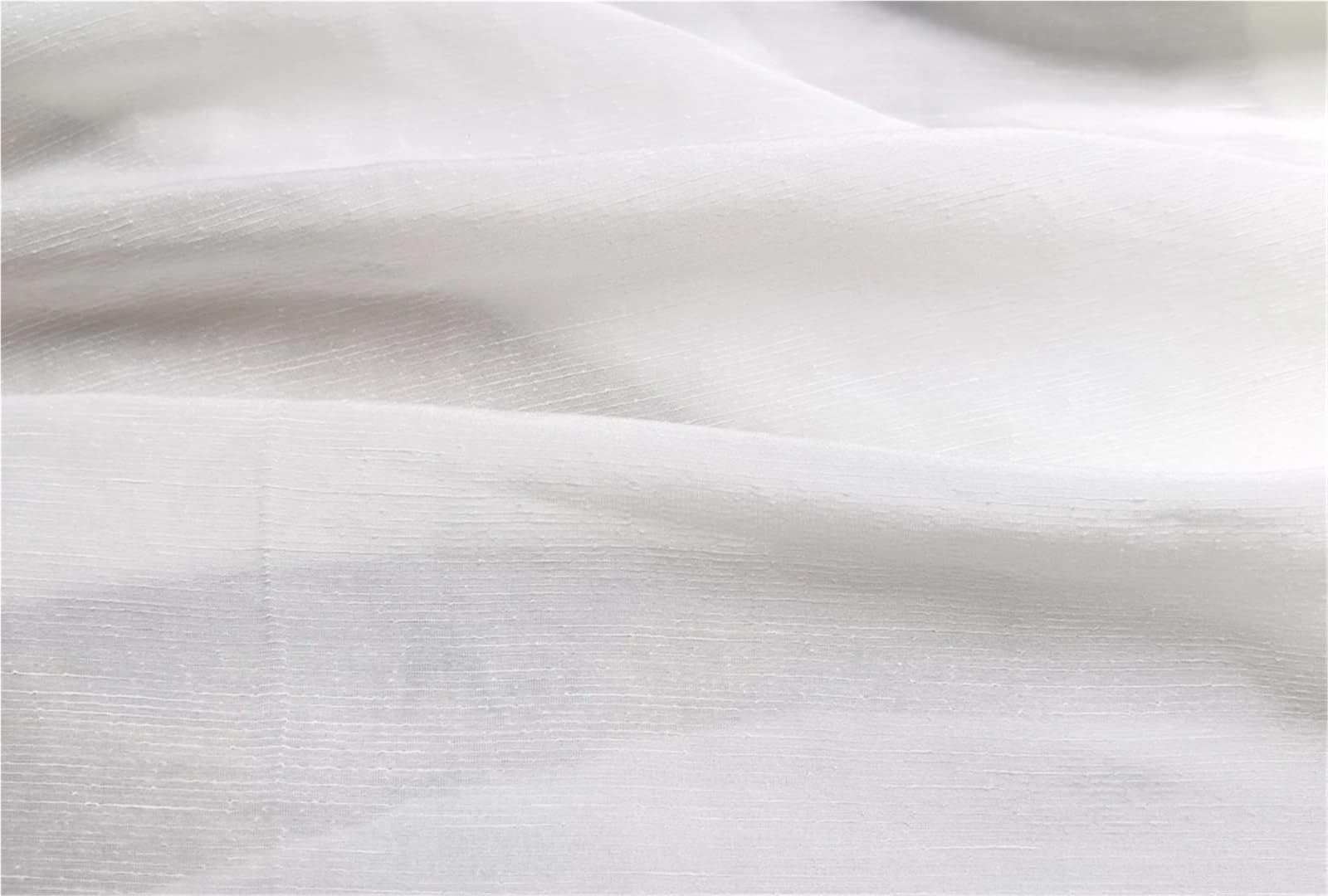 Tessuto di lino e seta naturale, larghezza 114 cm, larghezza al metro, tessuto bianco naturale per cucito (nero, 5 m x 1,14 metri)