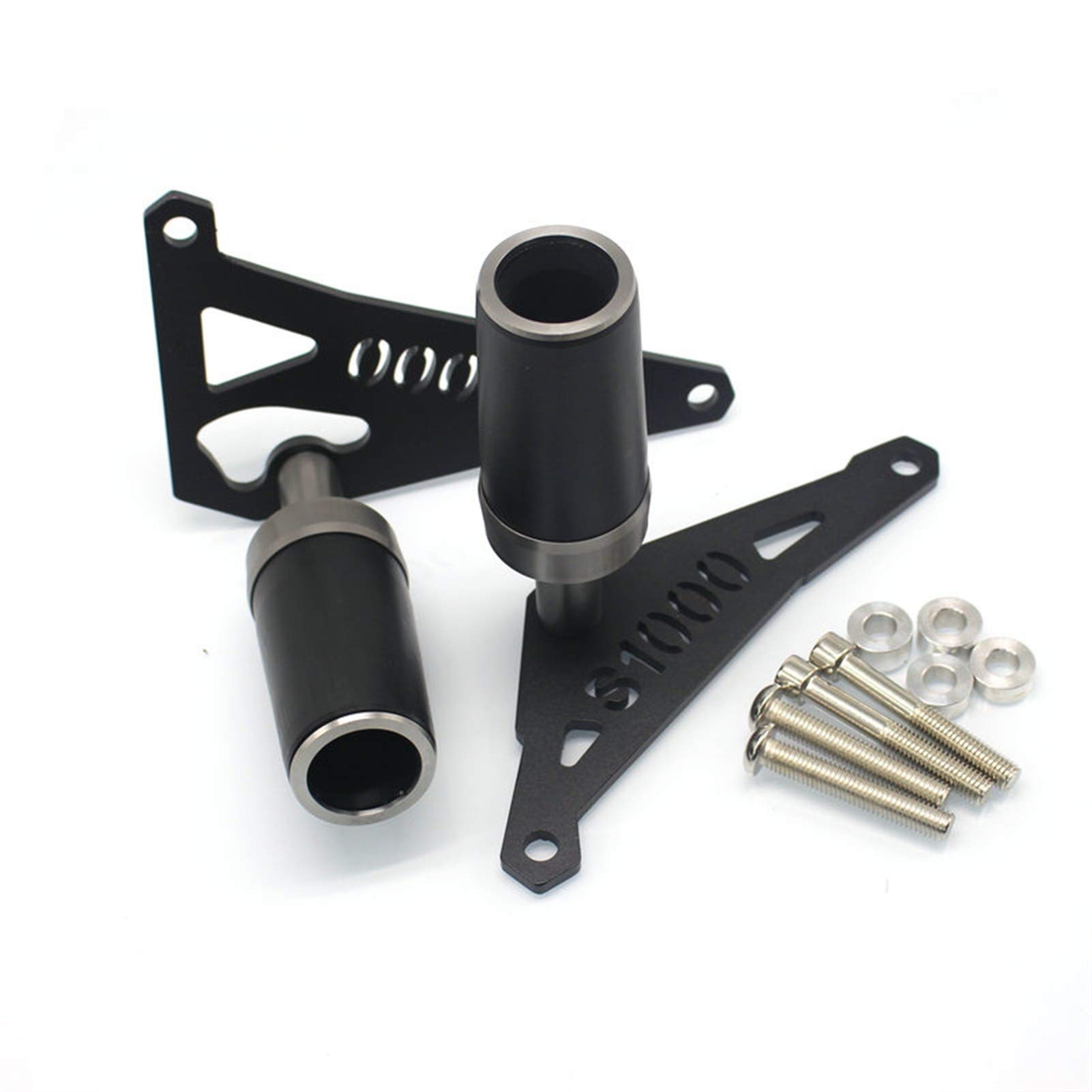 Do BMW S1000 R S 1000 R 2014-2016 Slider owiewka chroniąca przed upadkiem rama osłona silnika ochrona przed upadkiem ochraniacz suwaki motocykl przeciwspadające suwak ramy (kolor: Szary)