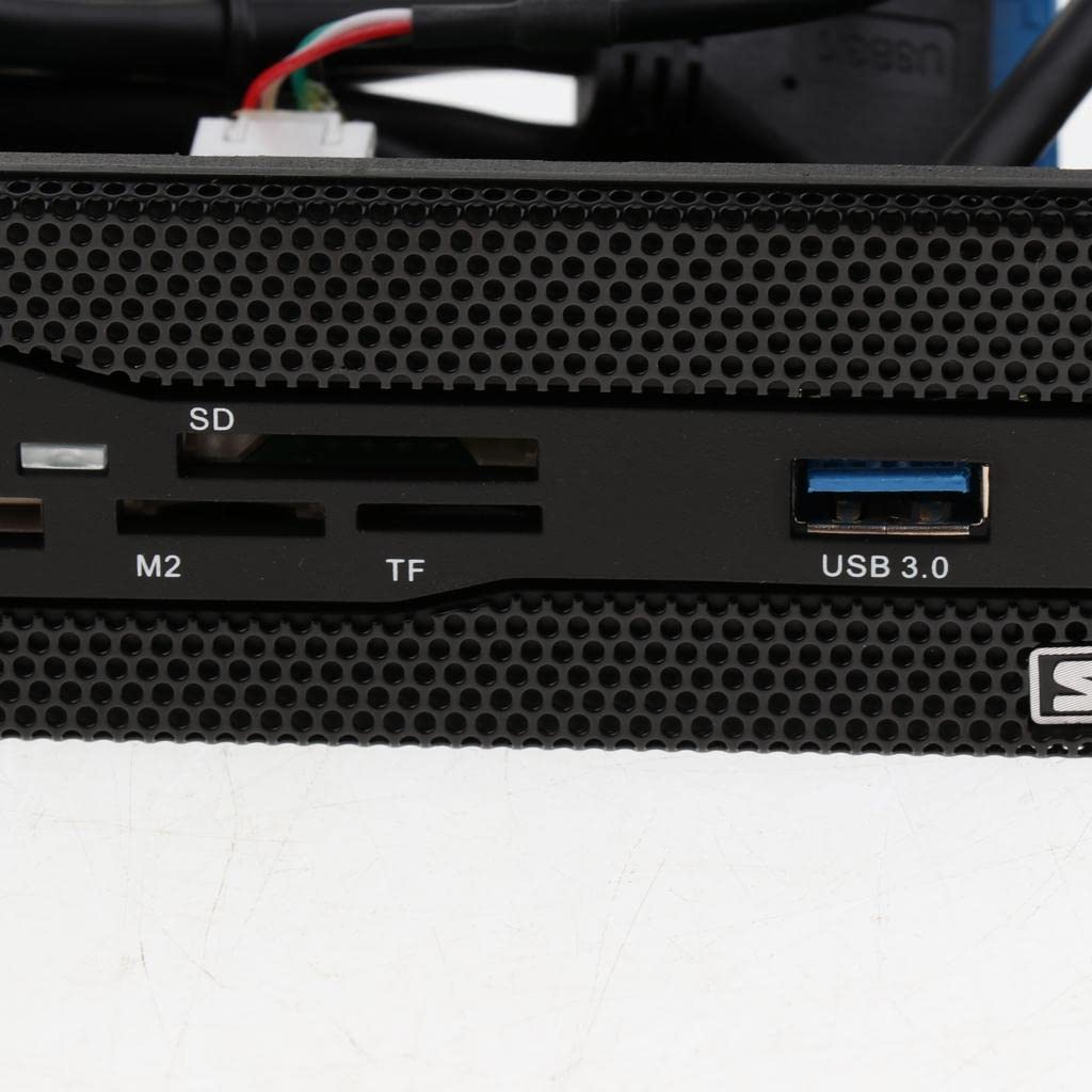 Lecteur de Cartes Mémoire Interne USB 3.0 5,25" avec Panneau Avant Multi-Cartes pour Ordinateur de Bureau
