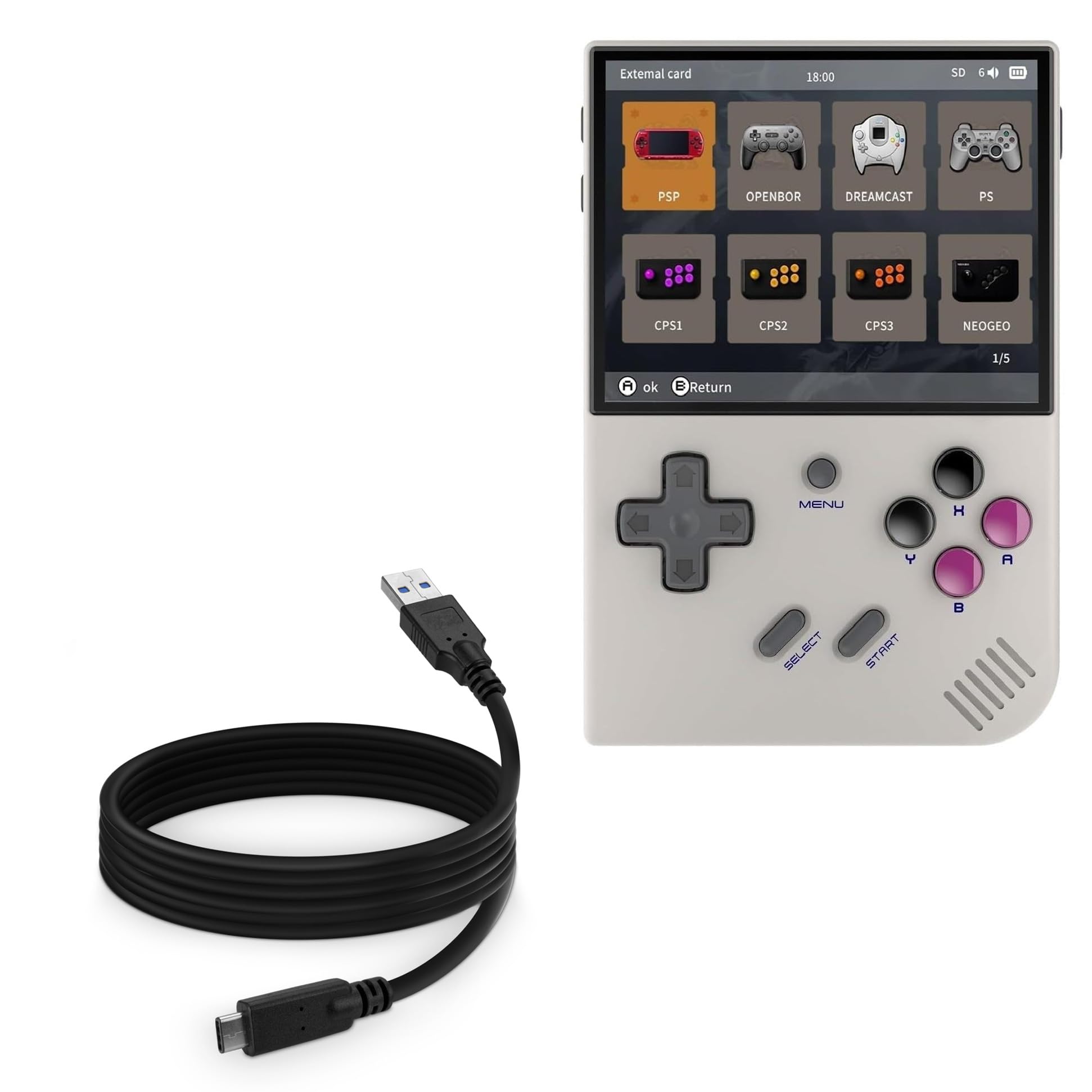 Amazon.com: BoxWave Cable Compatible with Anbernic RG35XX Plus