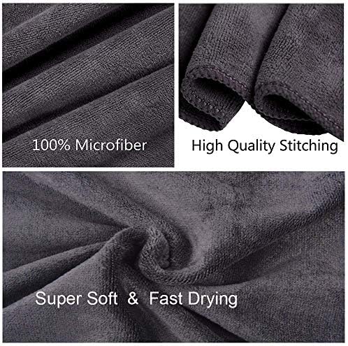 HIDMD Gym Towels Microfibre Sports Towels Fast Drying Absorbent Workout Sweat Towels for Gym Fitness Yoga Camping Travel Hiking Beach for Men and Women 3-Pack 40CM X80CM