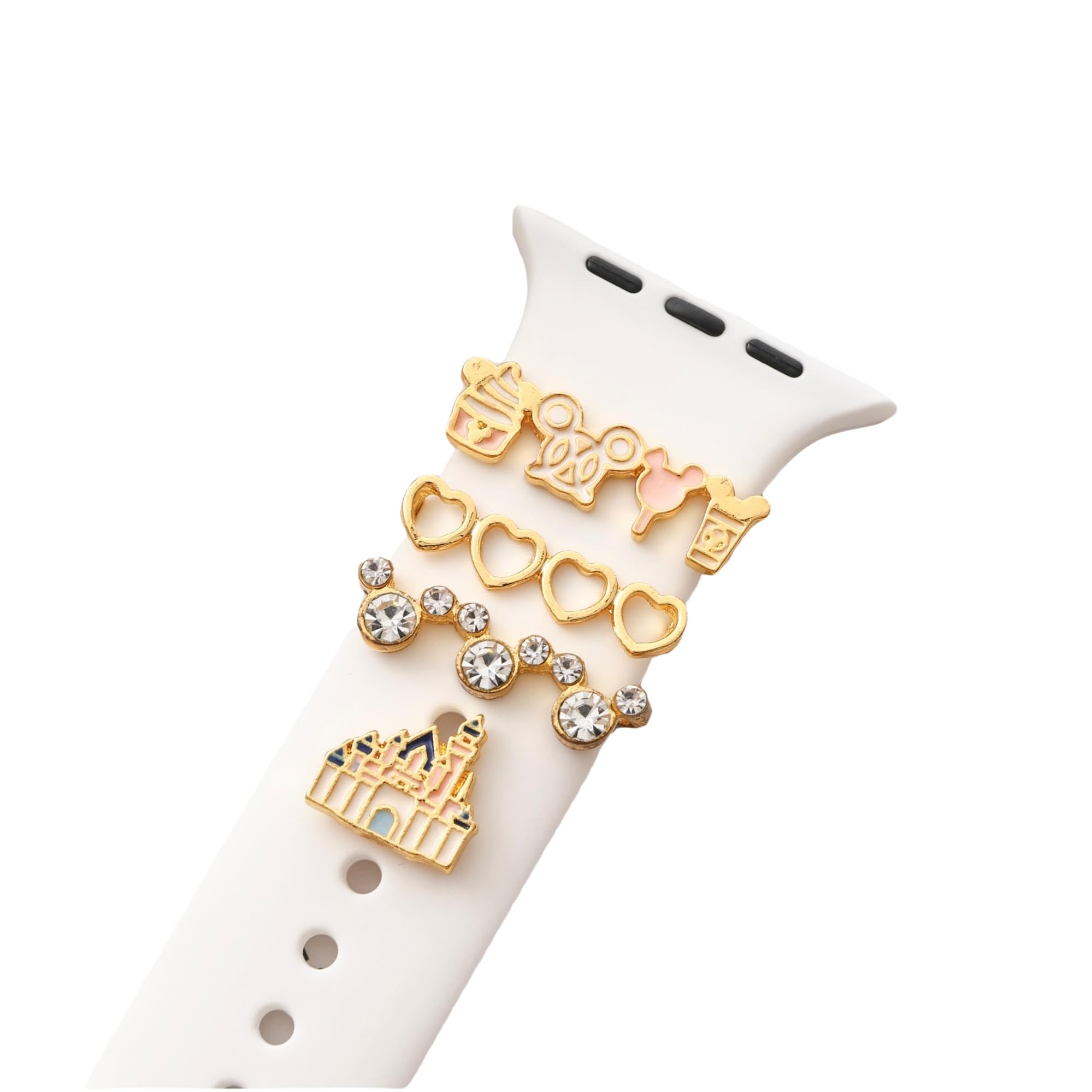 DAMAIJOY Women Apple Watch Band Charms For iphone iwatch Ultra 2 SE Series 9 8 7 6 5 4 3 (No Bands)