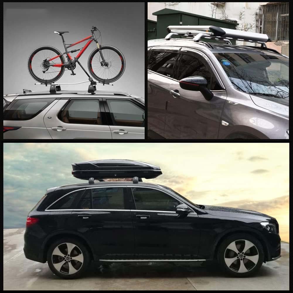 TULDYS Aluminium Dachträger für Ford Ecosport 2013-2020, Dachgepäckablage Railing Track Schienen Querstangen Zubehör, Silber