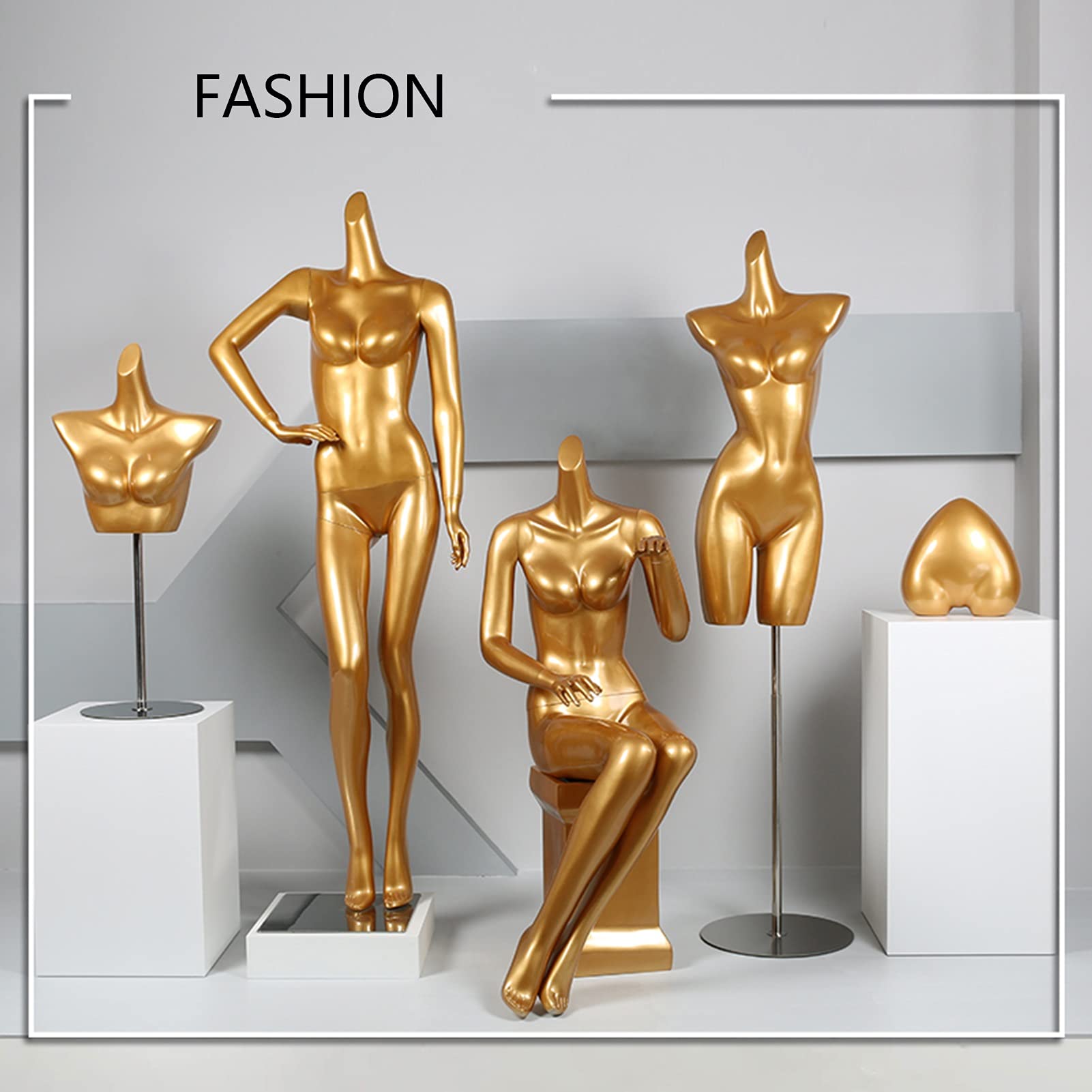 美品 ◾️女性 レディース マネキンボディー / ディスプレイ 撮影 店舗什器 デコルテ 60型トルソー | 什器レンタルなら什器ドットコム。展示