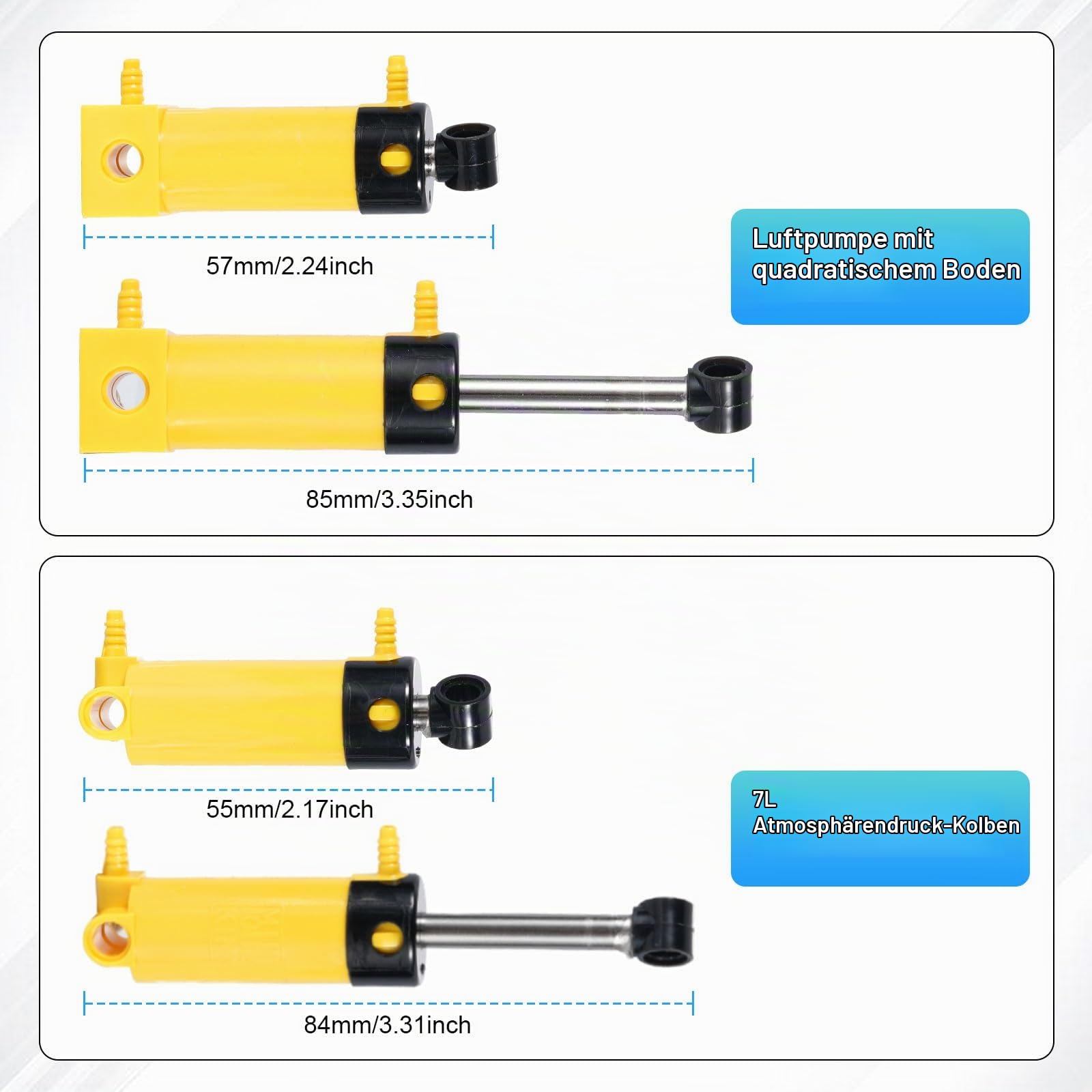 31-Teiliges Pneumatik-Set,QIQIAZI Pneumatik Zylinder & Hydraulik Ersatzteile Set mit Luftpumpe, Luftdruckmesser, Gastank, Schlauch und Schalter, Kompatibel mit Große Marke Technik-Motoren-Set