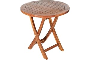 TS26 Teak Bistro Table with All Things Cedar Finish