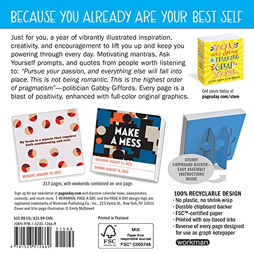 Workman 9781523512669 You Are Doing A Freaking Great Job Page-A-Day Calendar 2022: Daily Reminders Of Your Awesomeness. thumb #1