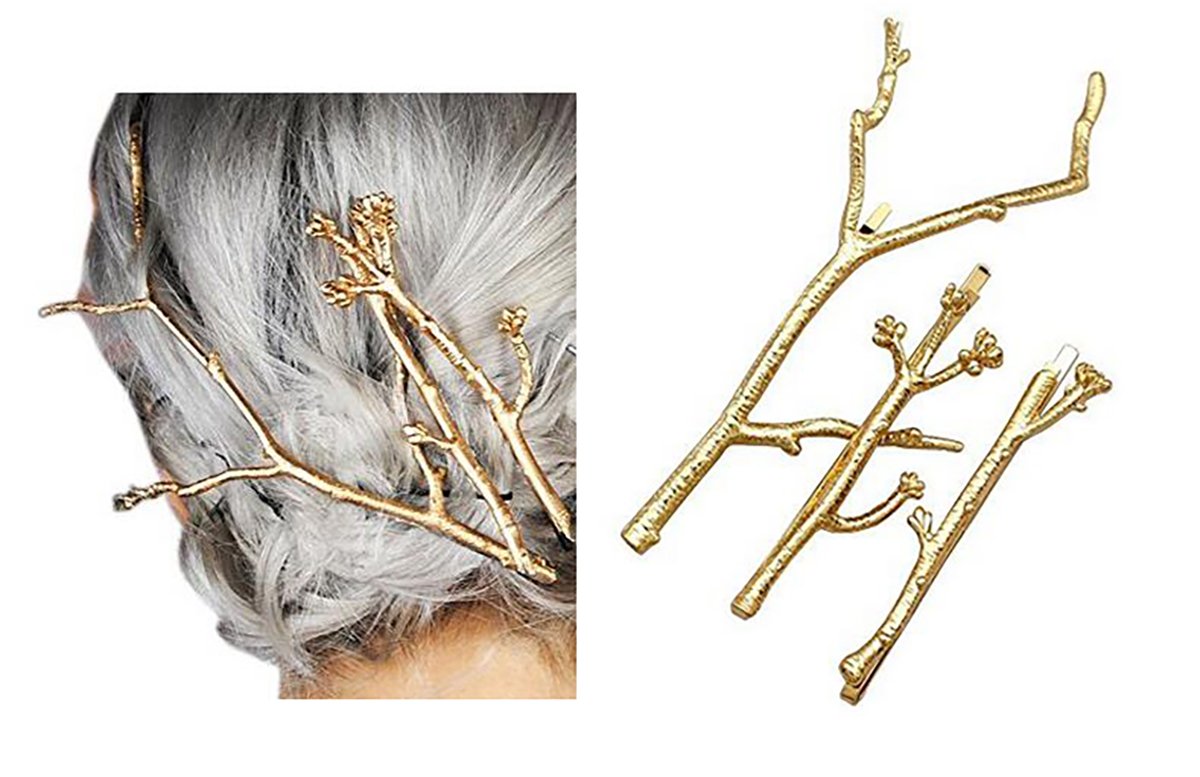 Amazon.com : Set of 3 Vintage Tree Branch Hair Clip Barrette 