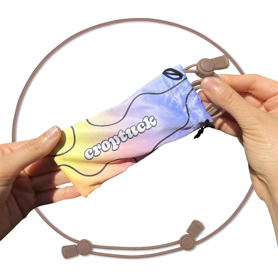 Croptuck Original Adjustable Crop Tuck Waist Band Tool for Tucking Shirt and Sweater Top Size Small (0-6) Chocolate