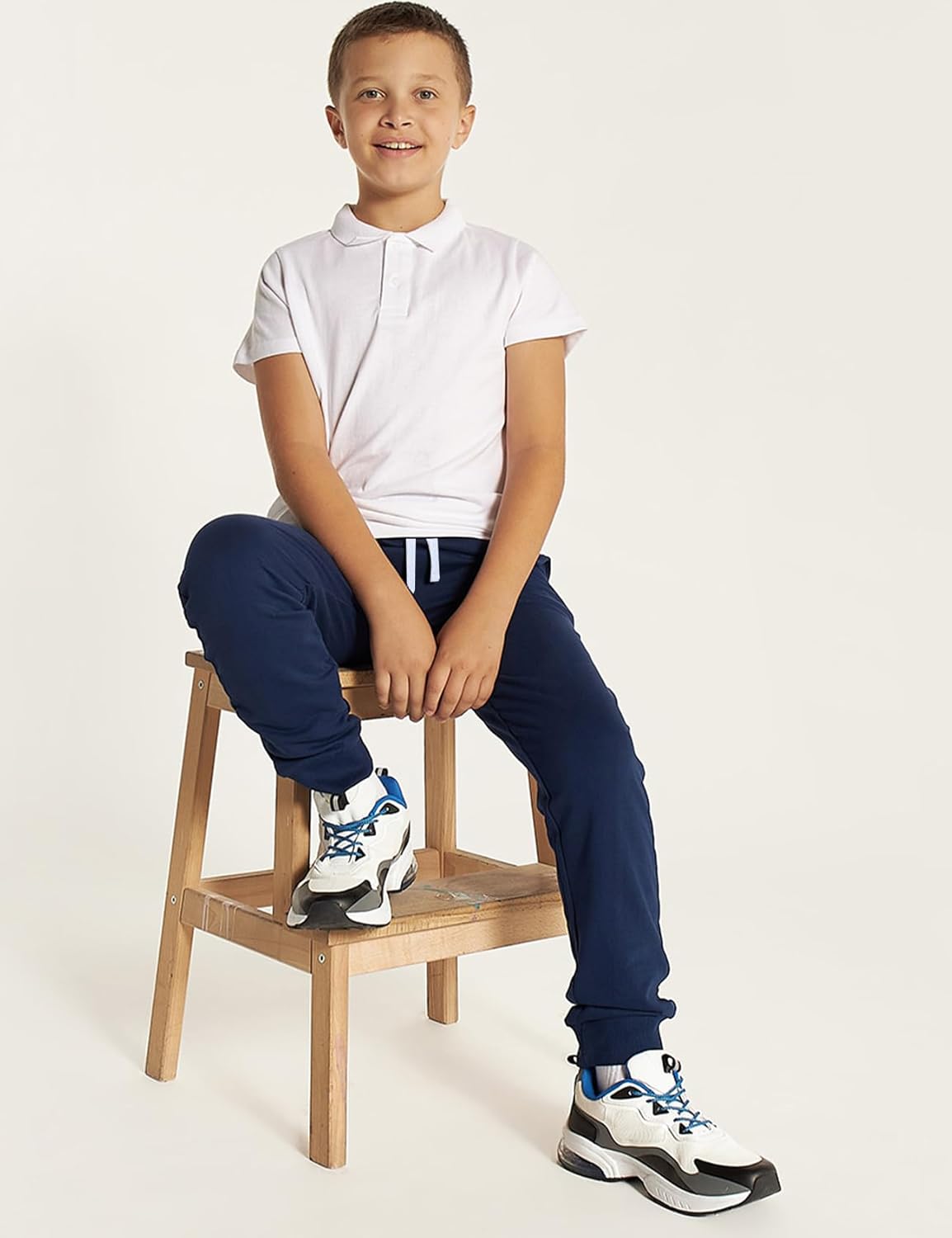 Flygo Boys Girls Fleece Pants Sherpa Lined Sweatpants Athletic Joggers Winter Warm Unisex Kids Active Pull-On Pants - Image 2