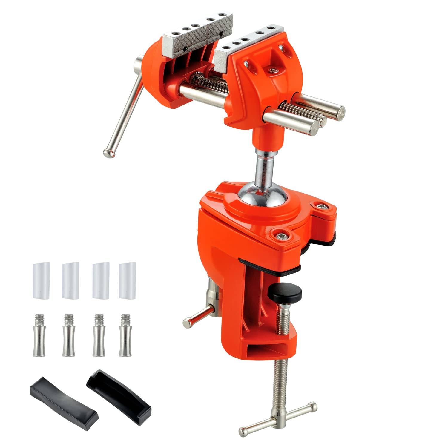 Buy MAXMAN Bench Vise with Clamp Post Universal 8 Inch Woodworking Vise