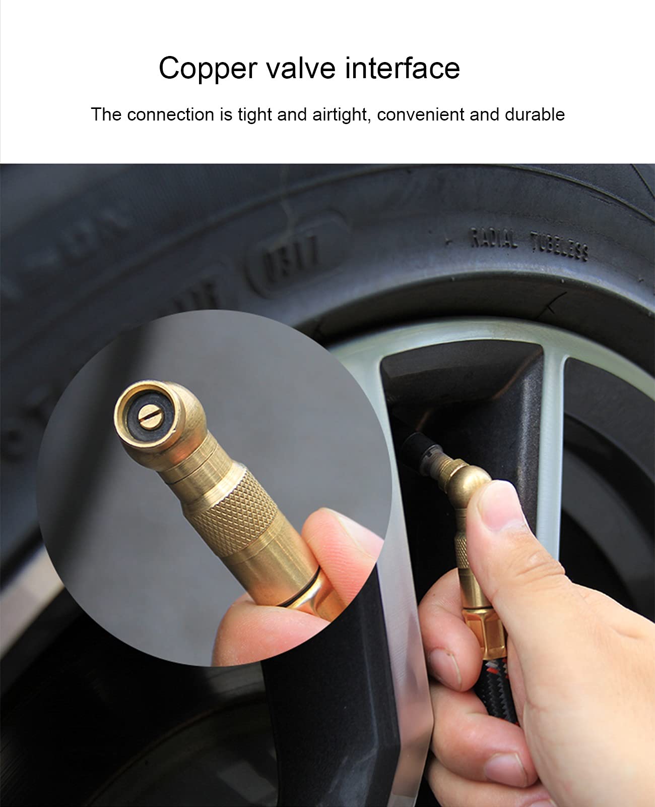 AGAATI Manometro per Pneumatici, manometro Digitale per Pneumatici per Auto per Camion, Auto, Moto, Bicicletta con Tubo e Display LCD retroilluminato