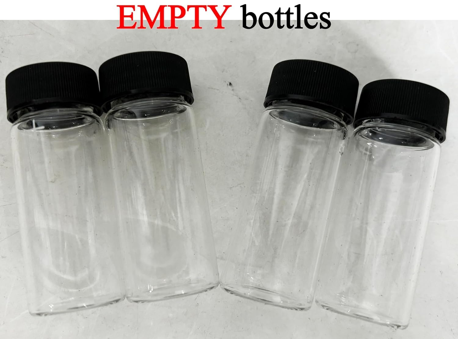 4 Sample Bottles Used for SGZ-B Series Turbidity Meter Solution Standard Bottles with 4 Empty 25 * 60mm Glass Sample Bottles