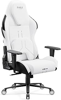 Diablo Gaming Stuhl Stoff X.One Prime – Gamer Stuhl Ergonomisch mit Magnetische Kopfstütze und Kühlender Sitz - Robuste Metallbasis, Höhenverstellbare Armlehnen - Pc Stuhl, Gaming Chair 140 kg