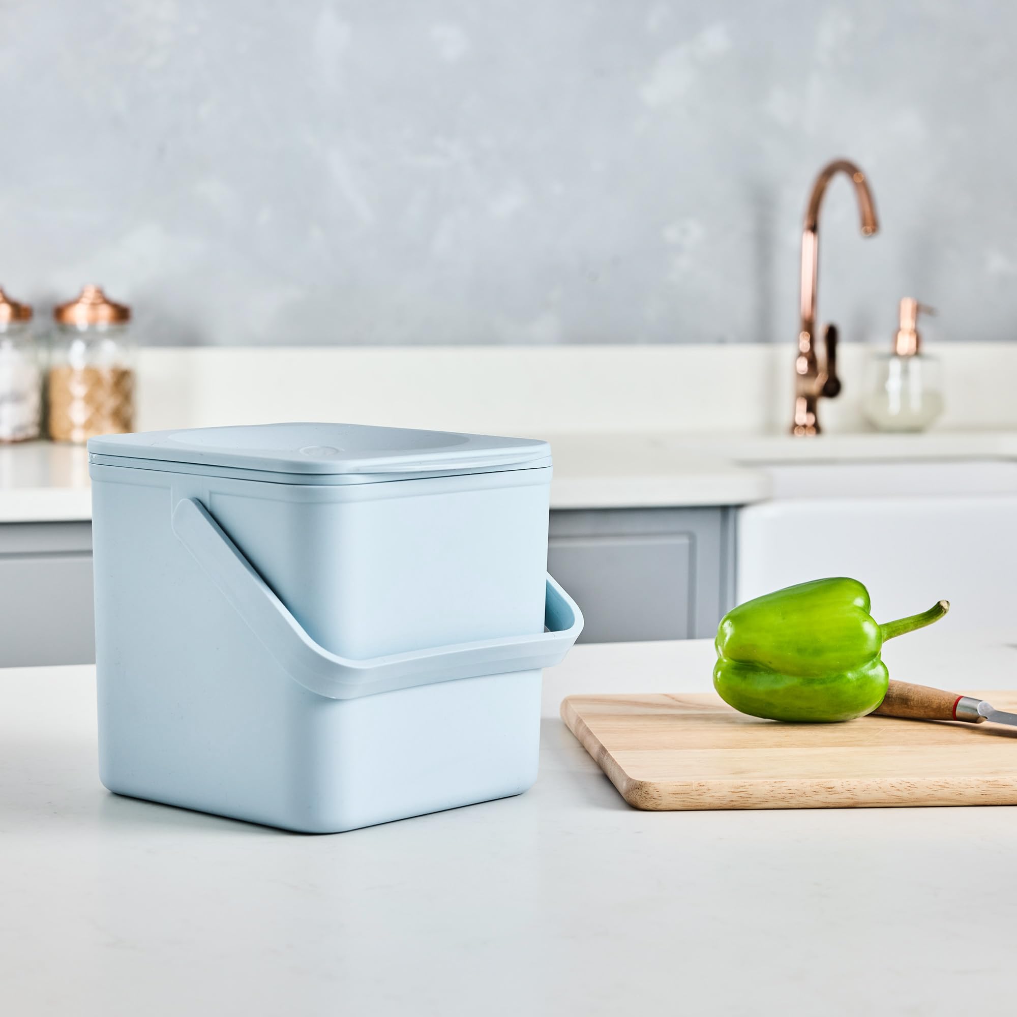 Minky Homecare Kitchen Compost Bin, 0.9 Gallon