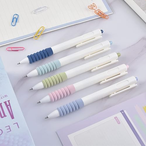 Miniatura 7 de BAYTORY 11 bolígrafos de gel bolígrafos de tinta de secado rápido repuestos negros de punta fina de 0020in material estético retráctil escritura