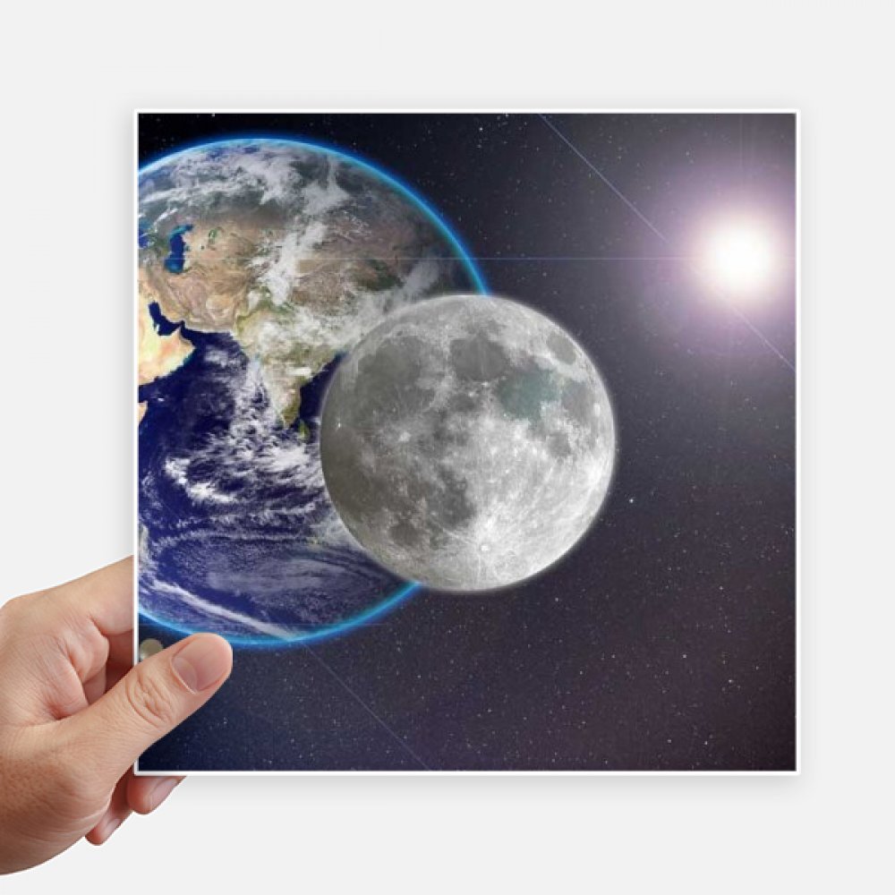 Autocollant bleu Earth planète blanche pour personnaliser une valise de voyage