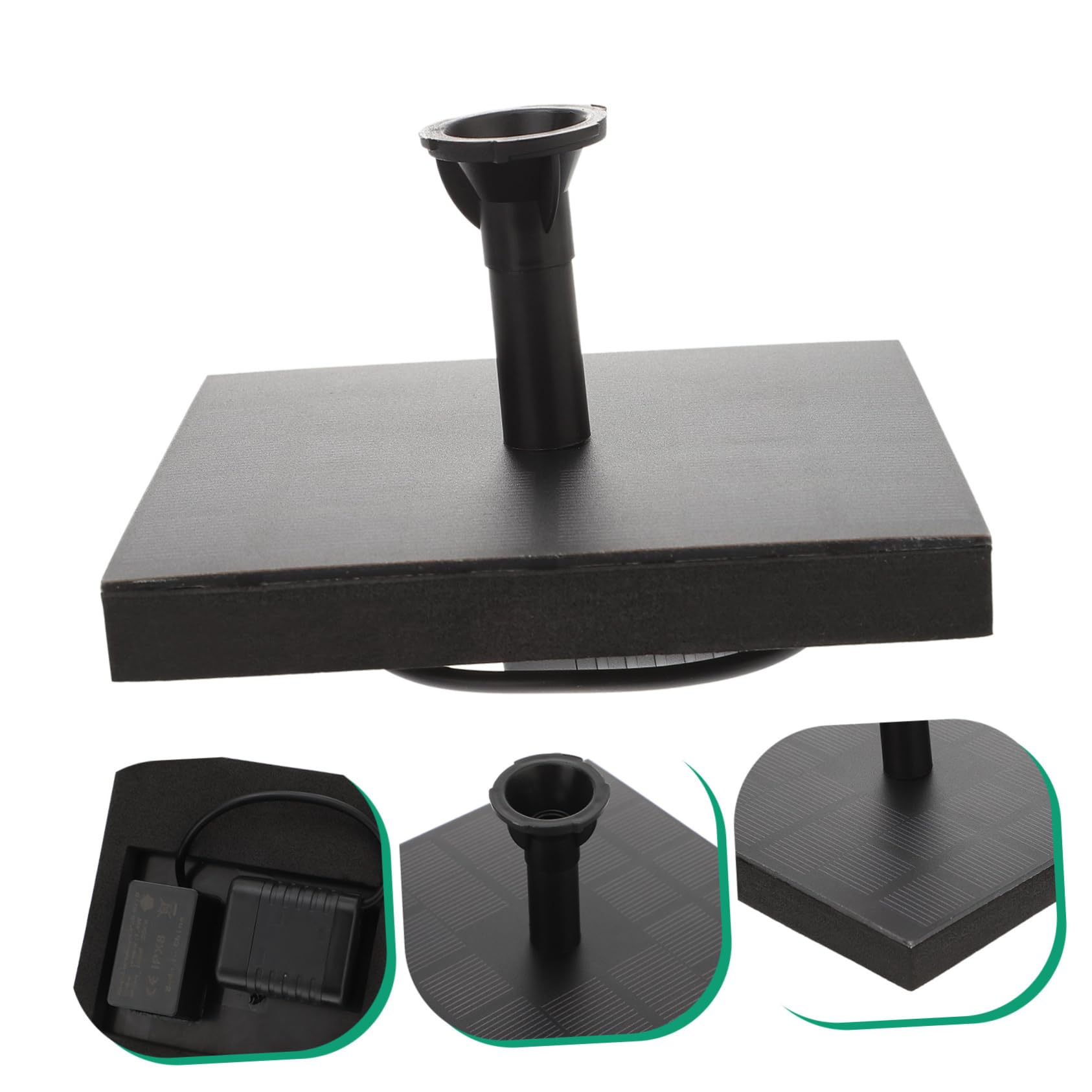 POPETPOP 2 Pezzi Pompa Solare Automatica Per Giardino Esterno Attraente Bagno Per Uccelli Materiale Robusto