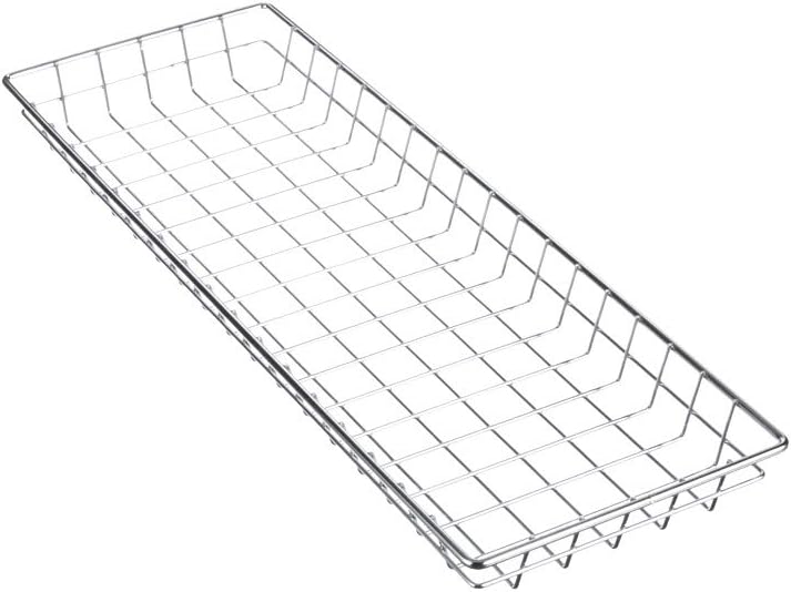 Marlin Steel Chrome Plated Wire Tray Basket (9"L x 26"W x 2"H)