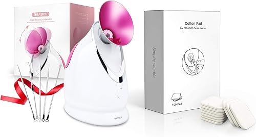 EZBASICS Vaporizador facial incluido con almohadillas de aromaterapia