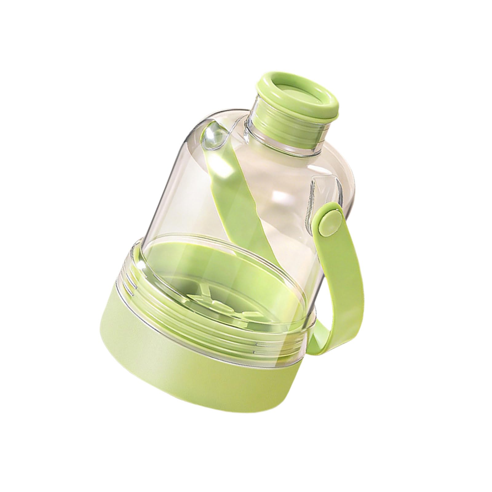 jiingekk Multifunctional Ice Container with Hygienic Touch Release Grip Tray Drinking Bottle for Family Gatherings Handheld Machine for Beverages