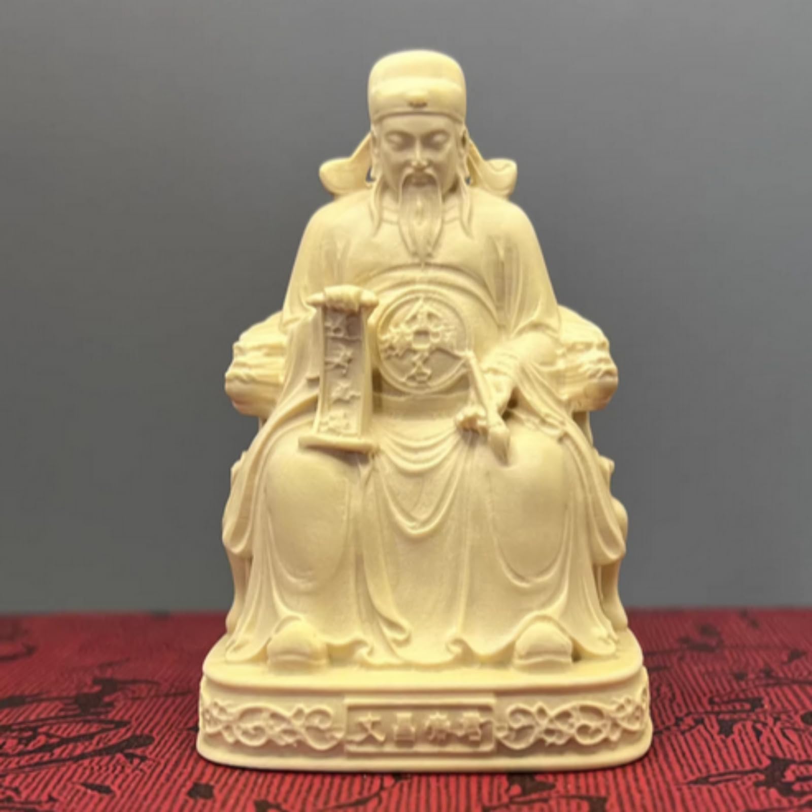 AOTTSD Gourd Statue Rosewood Carved Auspicious Feng Shui Living Room Home Decor 15cm
