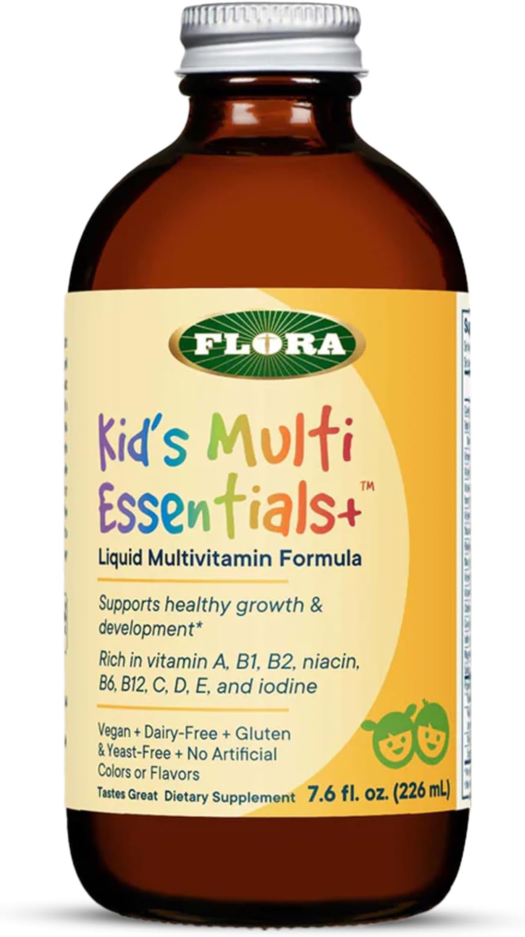 Kids Multi Essentials+, Liquid Multivitamin Formula, 13 Essential Vitamins & Minerals, 7.6 Fl Oz