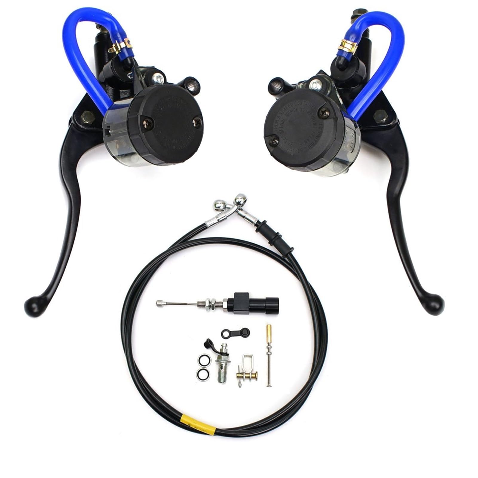 Iukmr One Set Motorcycle Clutch Brake Lever Universal 22Mm 7/8 Motorcycle Hydraulic Brake Master Cylinder Clutch Reservoir Levers Motocross(One Set)
