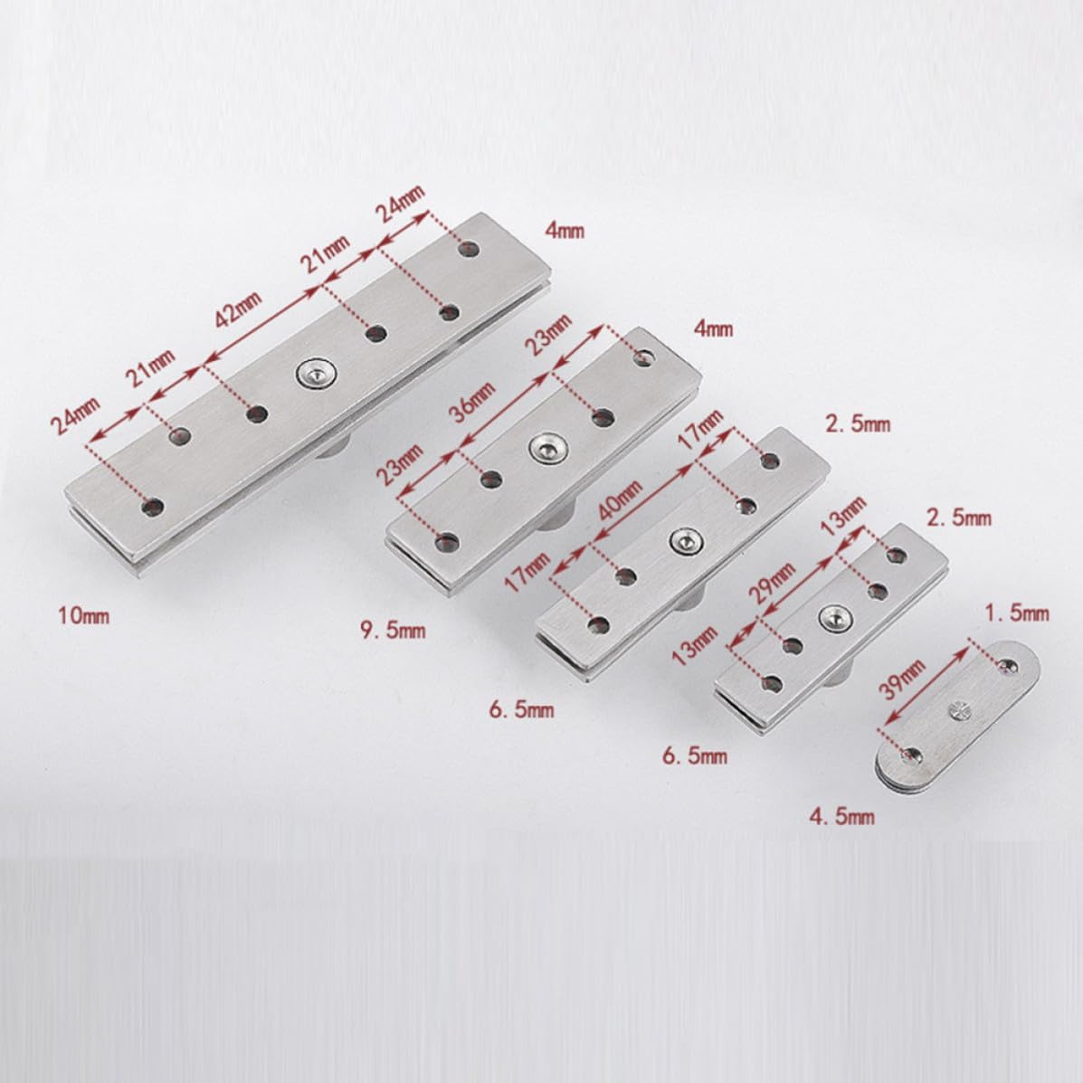 Stainless Steel Door Pivot Hinges 360 Degree Rotating for Wooden Doors