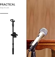 Vista 2 de ERINGOGO 1set Microphone Stand Metal Rotating Microphone Boom Arm Boom Arm Tripod for Live Stream Adjustable Mic Boom Arm Mic Mount Microphone Mount