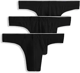 Jockey Men's Underwear True Style Thong - 3 Pack