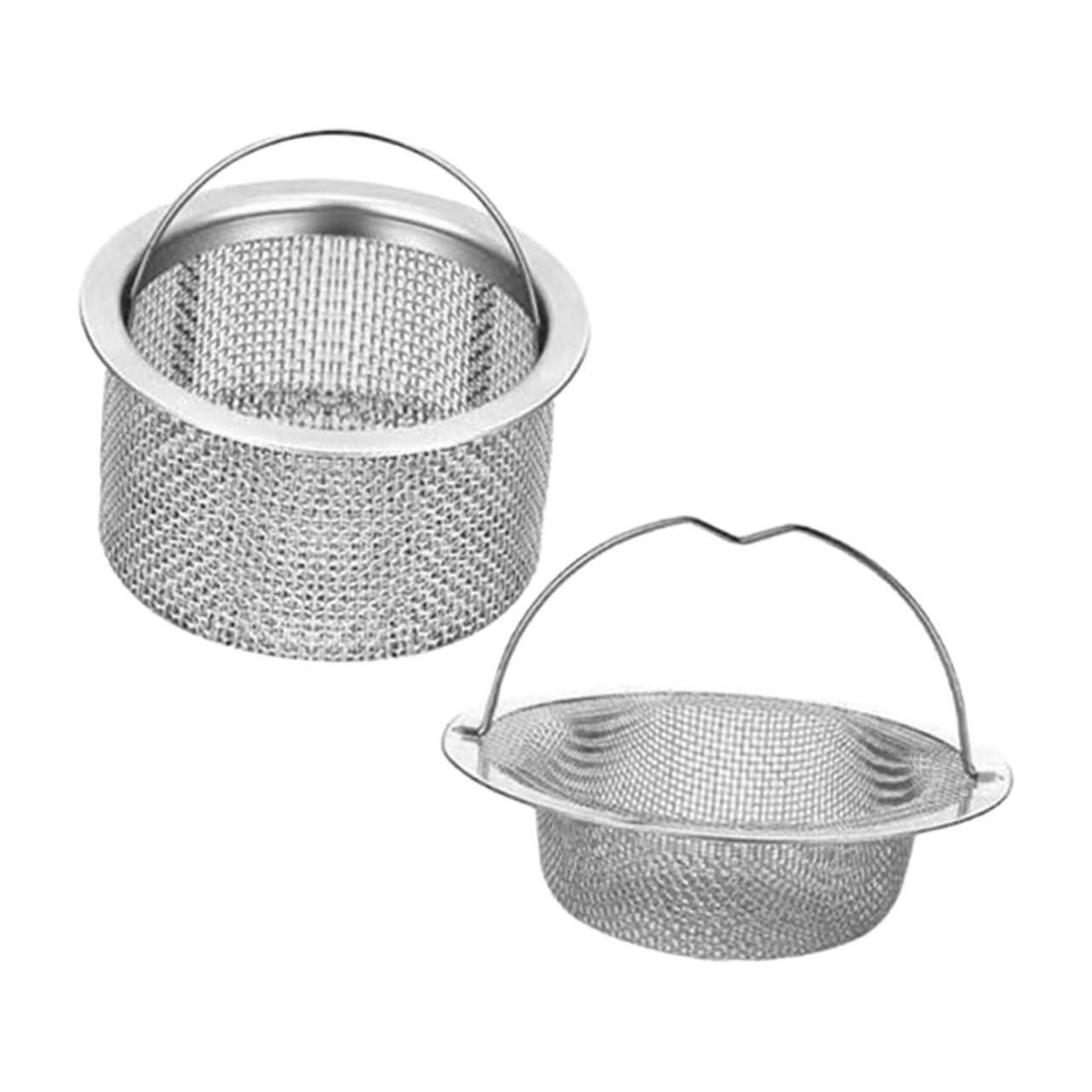 Hemobllo 10stücke Edelstahl Abflussfilterkorb Teilig Handheld Küchensieb Für Spüle Langlebiger Drainagesieb Für Waschbecken Für Küche Bad Und Waschküche Installieren Reinigen