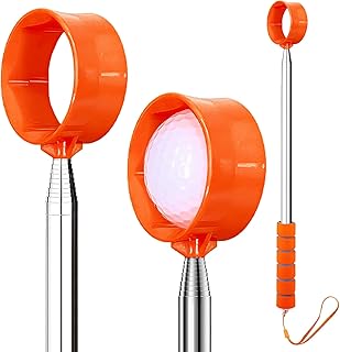 Golf Ball Retriever Telescopic, 9Ft Golf Ball Retriever for Water, Professiona Stainless Steel Ball