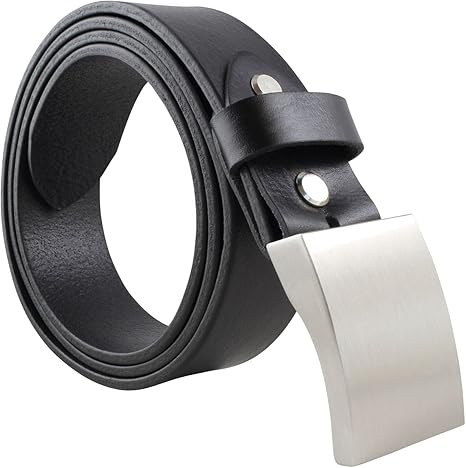 Volnerf rundsleder riem 3,5 cm | Denim riem voor vrouwen mannen