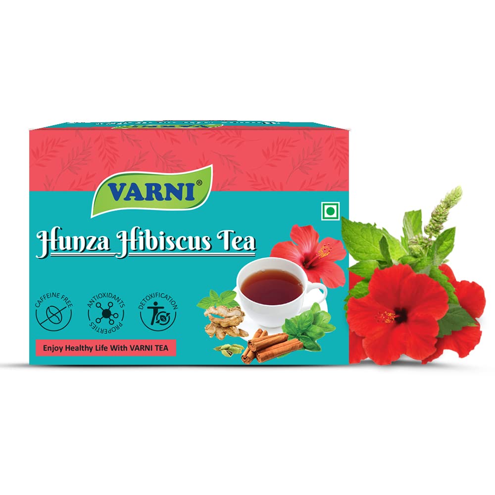 Varni Hunza Handmade 100% Natural Herbal Tea - An Energetic Drink For Good Health & Longevity | Caffeine Free | Healthy Tea | No Artificial Flavours - Pack Of 25 Bags (Hibiscus), 110 Gram (B0BMX2SG7D) Amazon Price History, Amazon Price Tracker