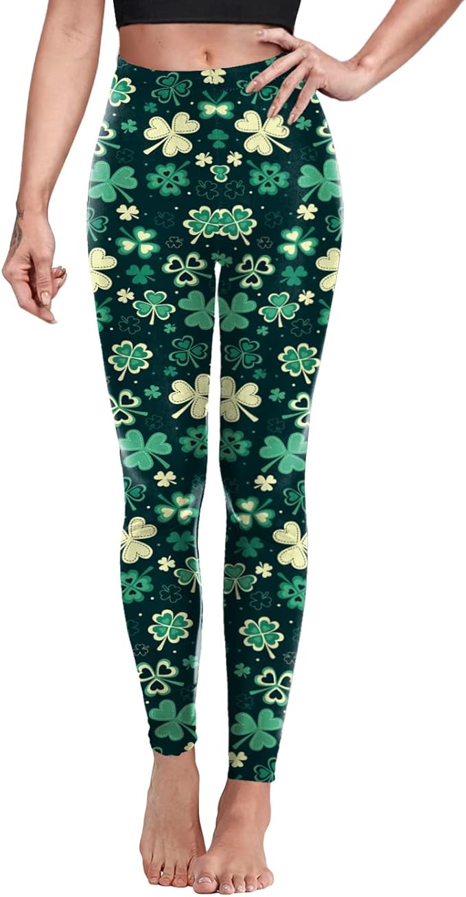 🍀 St. Patrick's Day Leggings: Shamrock & Green Outfit Ideas!