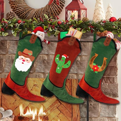 Western Christmas Stockings