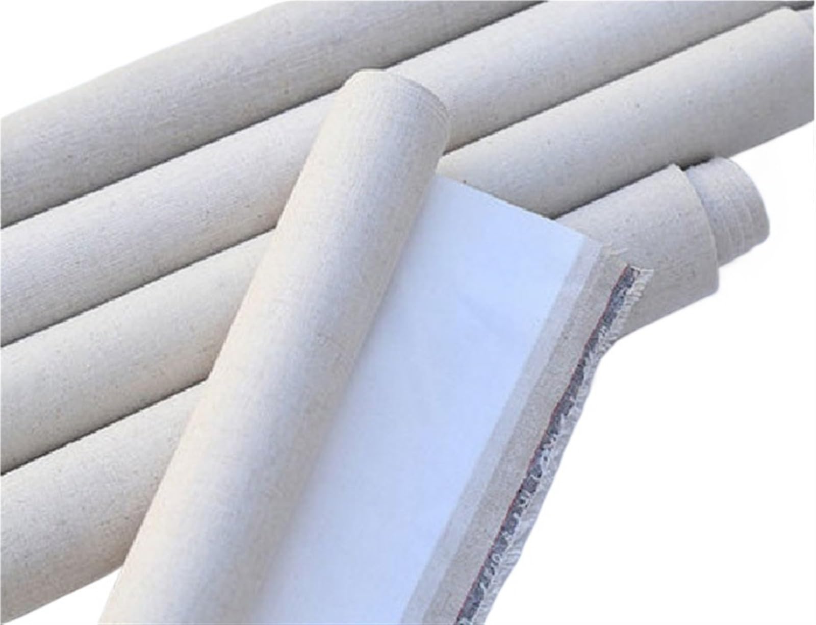 Lienzo Lino Papel de Lienzo en Blanco imprimado de Mezcla de Lino de 10m for Pintar Lienzo de Pintura al óleo de Grano Grueso Papel de Lienzo for Pintura al óleo(Width 68cm)