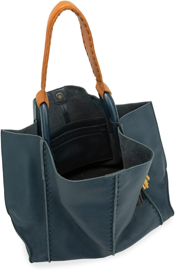 The Sak Los Feliz Large Tote Bag in Leather, Roomy, Unlined Purse with Single Shoulder Strap