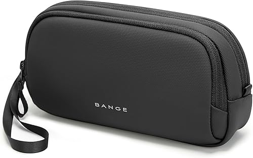 Miniatura 9 de BANGE Estuche Organizador de Viaje, Bolsa Organizadora de Viaje para Electrónicos Resistente al Agua para Cable, Estuche Técnico Accesorios de Negro