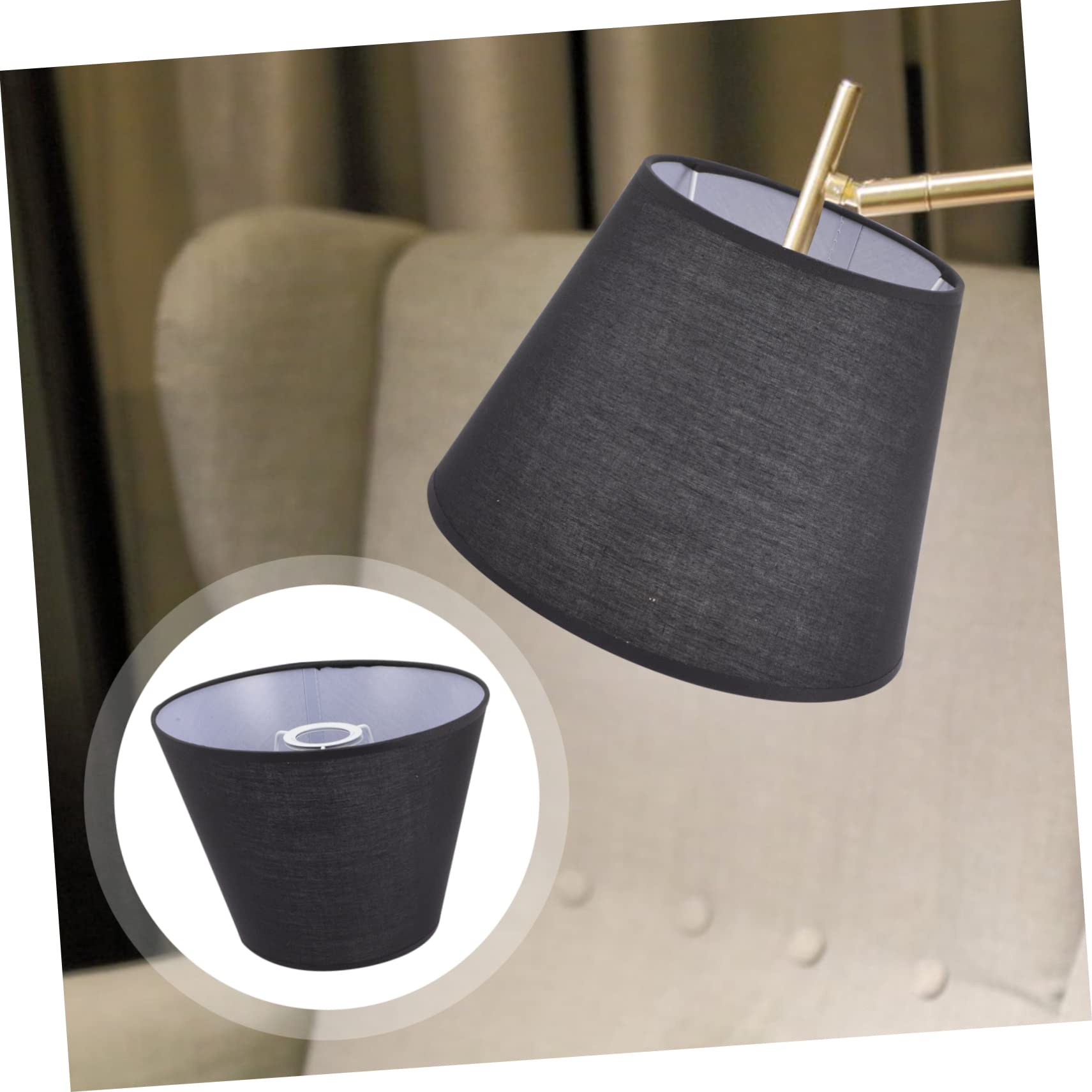 Tischlampenschirm Stoff Runder Lampenschirm für Nachttisch und Stehlampe Elegantes Design für Schlafzimmer Wohnzimmer und Esszimmer