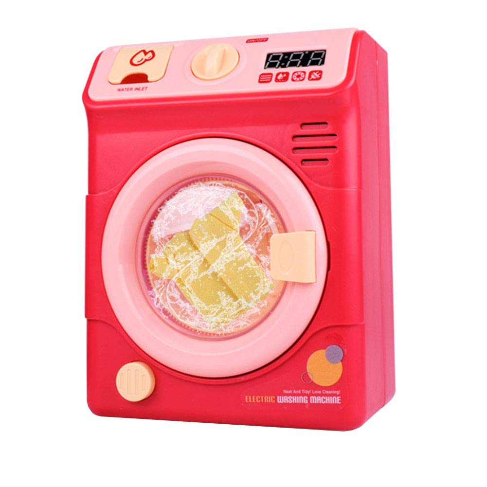 Azxaz Set Electric Washing Machine Toy For Kids Mini