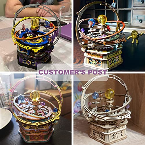 Rokr 3D Wooden Puzzles For Adults Mechanical Music Box-Starry Night thumb #6